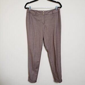 WHITE HOUSE BLACK MARKET Tan Striped Casual Pants